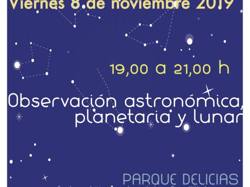 Observación astronómica. Parque Delicias