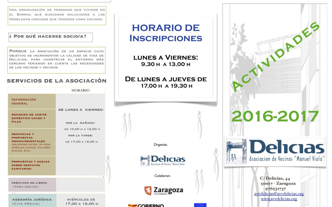 Actividades 2016-2017