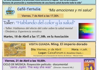 ACTIVIDADES ABRIL 2017