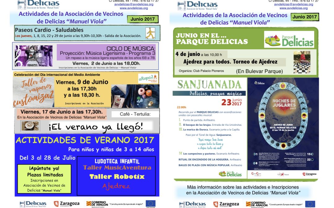 Actividades JUNIO 2017