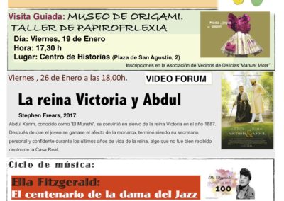 Actividades mes de enero 2018