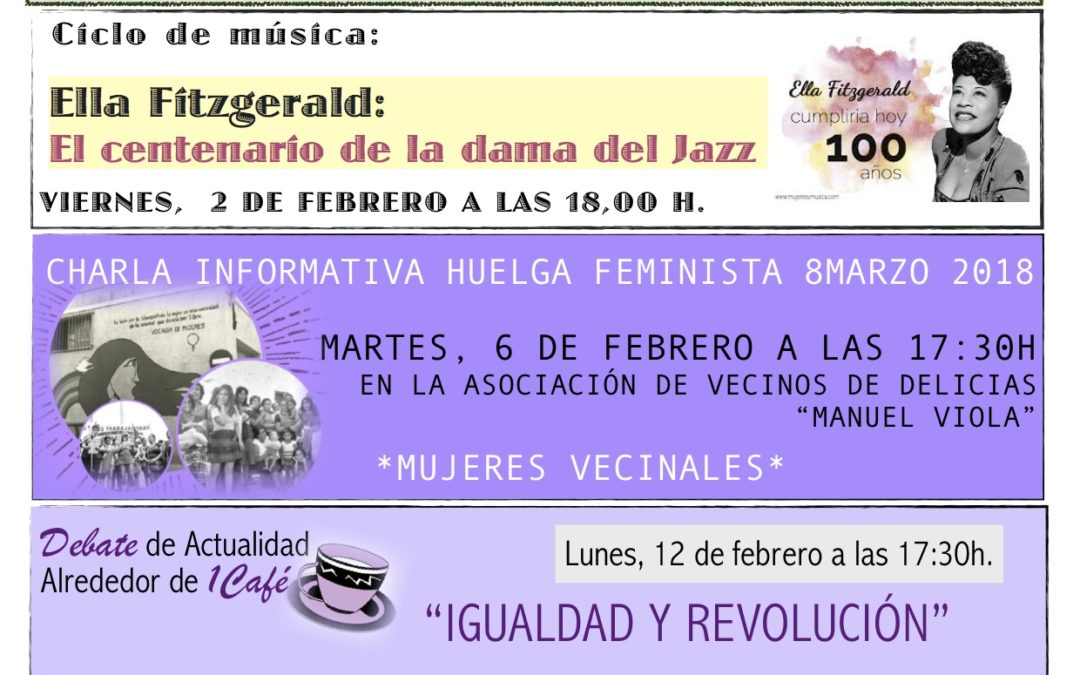 Actividades FEBRERO 2018