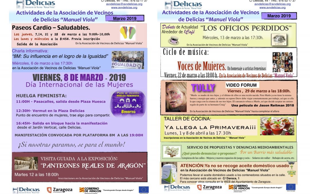 Actividades Marzo 2019