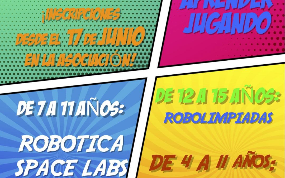 Juega y diviertete en verano en la Asociación Julio 2019