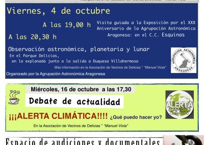 Hoja de Actividades Octubre 2019