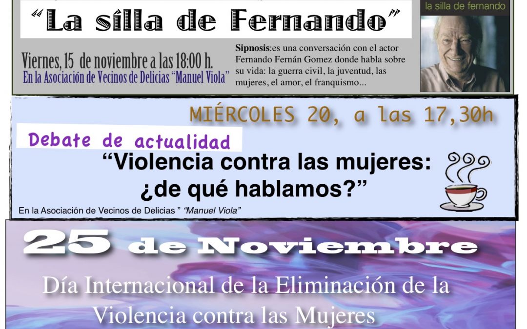 Hoja de actividades Noviembre 2019