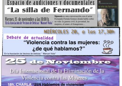 Hoja de actividades Noviembre 2019