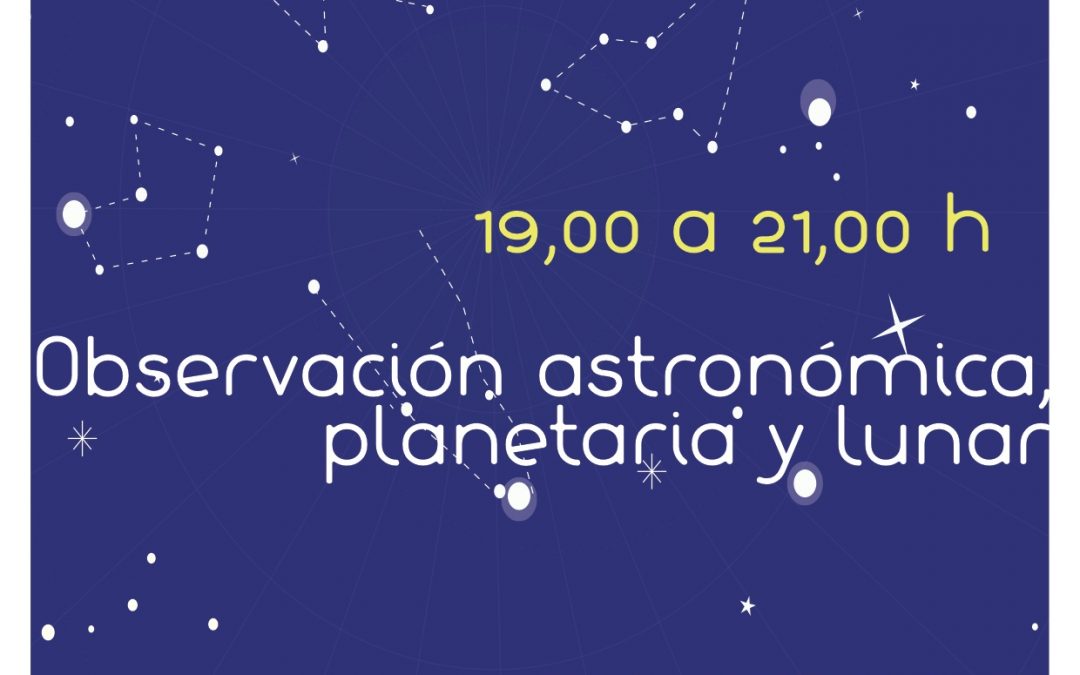 Observación astronómica. Parque Delicias