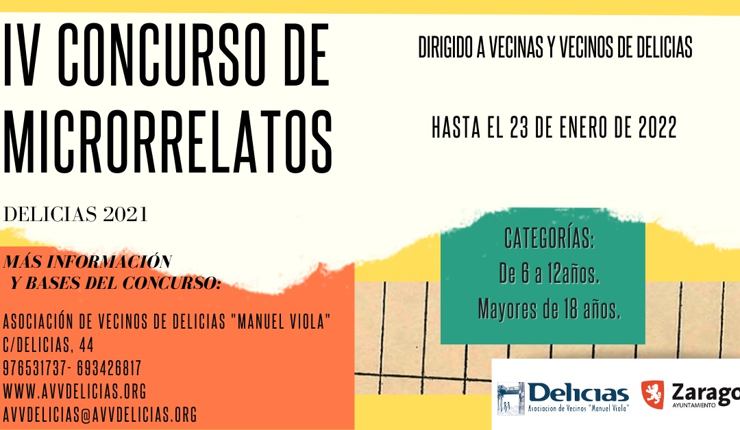 IV CONCURSO DE MICRORRELATOS. DELICIAS 2021