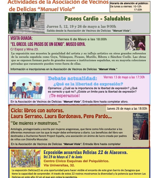 HOJA DE ACTIVIDADES MAYO 2022