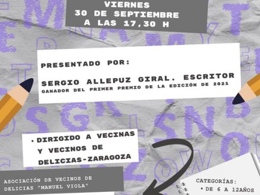 Presentación V Edición del Concurso de Microrrelatos Delicias 2022