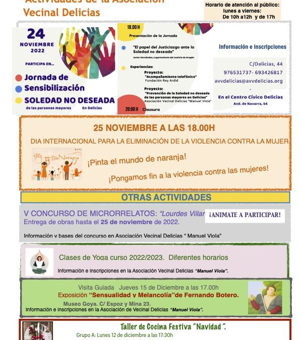 Hoja de Actividades Noviembre de 2022