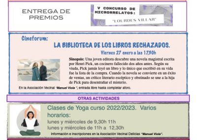 Hoja Actividades Enero 2023