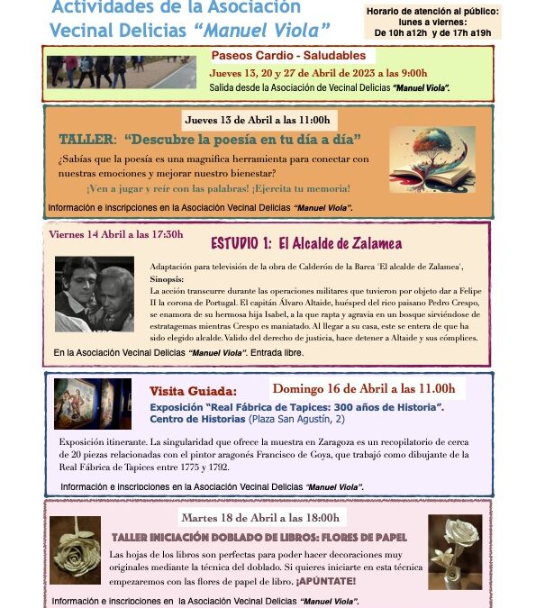 Hoja de Actividades Abril 2023