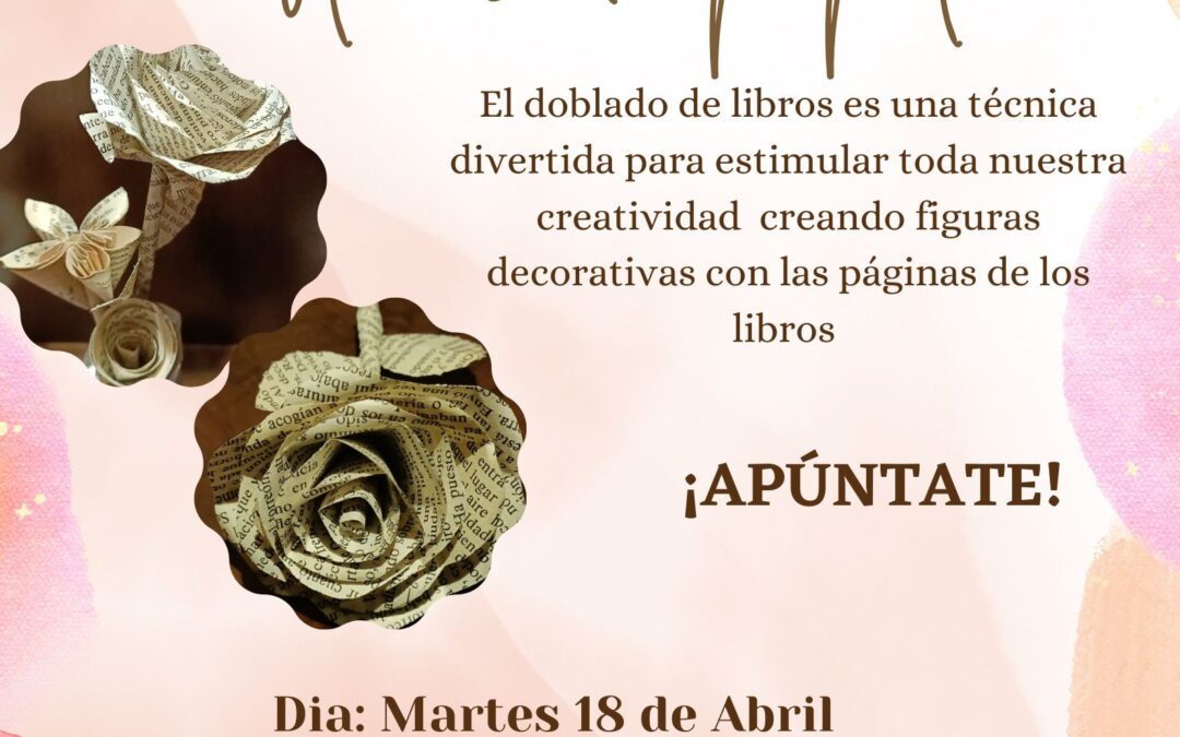 Taller de plegado de libros.