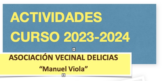 ACTIVIDADES CURSO 2023/2024