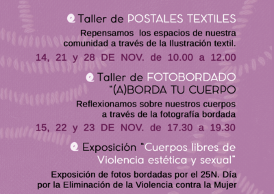 NOVIEMBRE POR LA ELIMINACIÓN DE LA VIOLENCIA CONTRA LAS MUJERES
