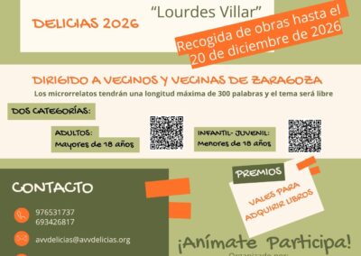 IX Concurso de Microrrelatos «Lourdes Villar». Delicias 2026