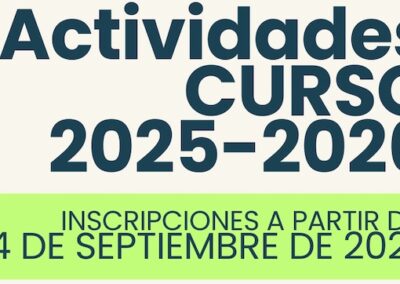 Actividades Curso 2025-2026