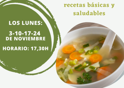 Curso de Cocina: Platos de cuchara