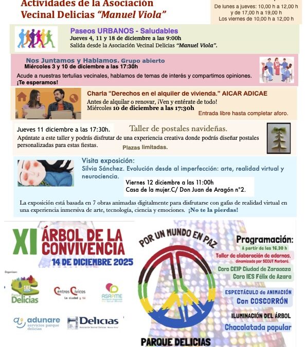 Hoja actividades Diciembre 2025