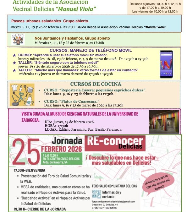 Hoja de actividades FEBRERO 2026