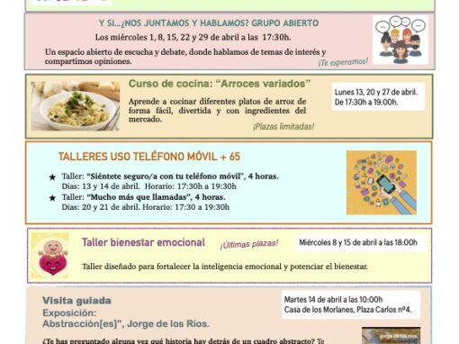 Hoja de Actividades ABRIL 2026