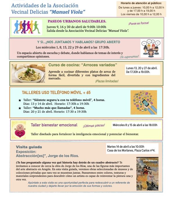 Hoja de Actividades ABRIL 2026